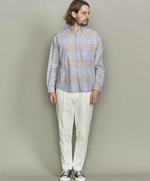 BEAUTY&YOUTH UNITED ARROWS（ビューティーアンドユースユナイテッドアローズ）の「BY ナードチェック ビッグフォルム シャツ（シャツ/ブラウス・メンズ・クリーム/ライラック・SMALL/MEDIUM/LARGE/X-LARGE）」の17枚目の写真