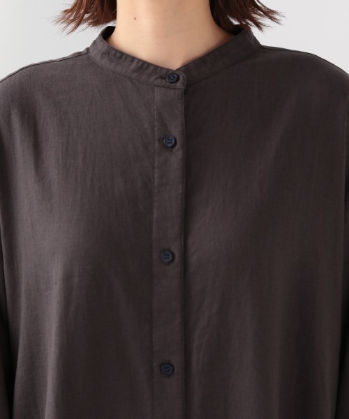 LOWRYS FARM(ローリーズファーム)の「アサコンバンドカラーシャツワンピース 886422(ワンピース・レディース・チャコールグレー/ベージュ/アイボリー/パープル・FREE)」の11枚目の写真