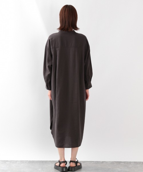 LOWRYS FARM(ローリーズファーム)の「アサコンバンドカラーシャツワンピース 886422(ワンピース・レディース・チャコールグレー/ベージュ/アイボリー/パープル・FREE)」の13枚目の写真