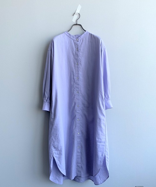 LOWRYS FARM(ローリーズファーム)の「アサコンバンドカラーシャツワンピース 886422(ワンピース・レディース・チャコールグレー/ベージュ/アイボリー/パープル・FREE)」の14枚目の写真