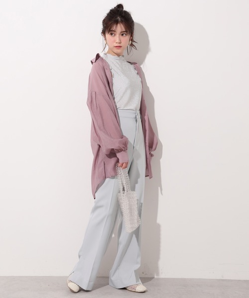 one after another NICE CLAUP（ワンアフターアナザーナイスクラップ）の「ビーズバッグ（ハンドバッグ・レディース・ゴールド/クリア・FREE）」の3枚目の写真