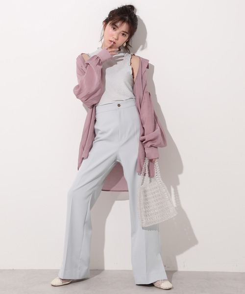 one after another NICE CLAUP（ワンアフターアナザーナイスクラップ）の「ビーズバッグ（ハンドバッグ・レディース・ゴールド/クリア・FREE）」の4枚目の写真