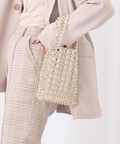 one after another NICE CLAUP（ワンアフターアナザーナイスクラップ）の「ビーズバッグ（ハンドバッグ・レディース・ゴールド/クリア・FREE）」の16枚目の写真