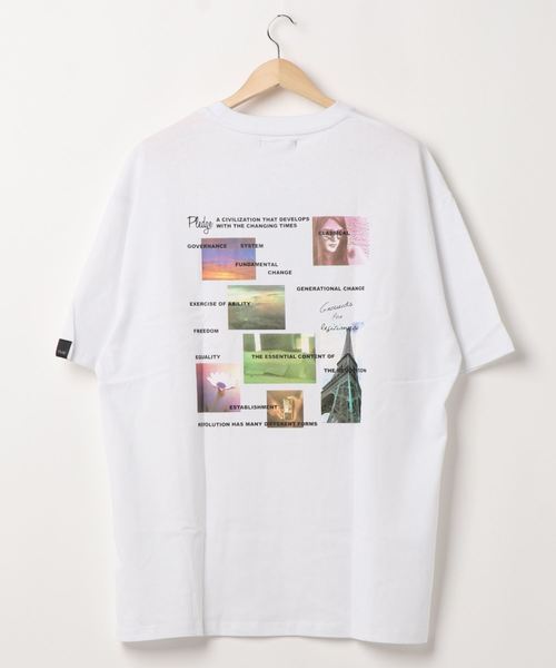 Pledge（プレッジ）の「《pledge》ビッグシルエット　バックプリントＴシャツ（Tシャツ/カットソー・レディース・ホワイト系その他2/ホワイト系その他3/ホワイト系その他4/ホワイト系その他5/ホワイト系その他6/ブラック系その他2/ブラック系その他3/ブラック系その他4/ブラック系その他5/ブラック系その他6/ホワイト系その他/ブラック系その他・MEDIUM/LARGE）」の15枚目の写真
