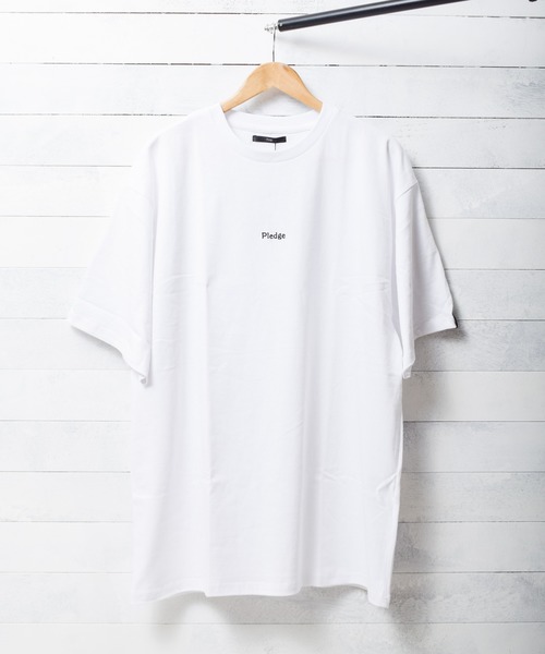 Pledge（プレッジ）の「《pledge》ビッグシルエット　バックプリントＴシャツ（Tシャツ/カットソー・レディース・ホワイト系その他2/ホワイト系その他3/ホワイト系その他4/ホワイト系その他5/ホワイト系その他6/ブラック系その他2/ブラック系その他3/ブラック系その他4/ブラック系その他5/ブラック系その他6/ホワイト系その他/ブラック系その他・MEDIUM/LARGE）」の3枚目の写真