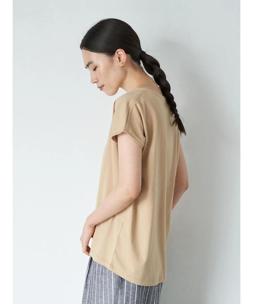 AMERICAN HOLIC（アメリカンホリック）の「フレンチスリーブクルーネックカットプルオーバー2　＊〇（Tシャツ/カットソー・レディース・チャコールグレー/ベージュ・M/L）」の16枚目の写真