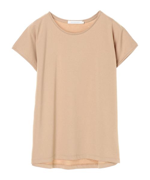 AMERICAN HOLIC（アメリカンホリック）の「フレンチスリーブクルーネックカットプルオーバー2　＊〇（Tシャツ/カットソー・レディース・チャコールグレー/ベージュ・M/L）」の5枚目の写真