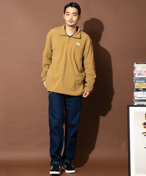 THE NORTH FACE（ザノースフェイス）の「THE NORTH FACE グレイシャー1/4ジップフリースジャケット（マウンテンパーカー・メンズ・ブラック/ブルー/ブラウン/ホワイト/イエロー/ブルー系その他/オレンジ/ベージュ系その他/モスグリーン・X-LARGE/LARGE/MEDIUM/SMALL）」の12枚目の写真