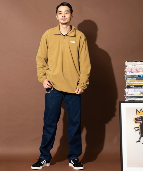 THE NORTH FACE（ザノースフェイス）の「THE NORTH FACE グレイシャー1/4ジップフリースジャケット（マウンテンパーカー・メンズ・ブラック/ブルー/ブラウン/ホワイト/イエロー/ブルー系その他/オレンジ/ベージュ系その他/モスグリーン・X-LARGE/LARGE/MEDIUM/SMALL）」の13枚目の写真