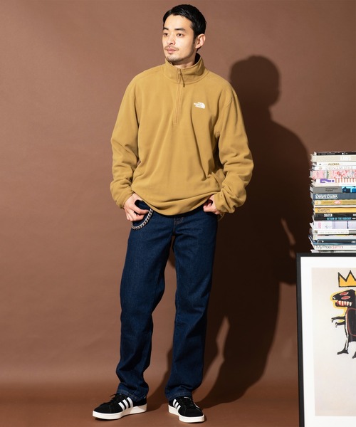 THE NORTH FACE（ザノースフェイス）の「THE NORTH FACE グレイシャー1/4ジップフリースジャケット（マウンテンパーカー・メンズ・ブラック/ブルー/ブラウン/ホワイト/イエロー/ブルー系その他/オレンジ/ベージュ系その他/モスグリーン・X-LARGE/LARGE/MEDIUM/SMALL）」の14枚目の写真