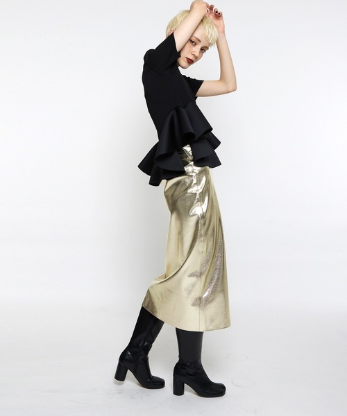 Narcissus（ナルシス）の「【Narcissus】メタリックスカート（スカート・レディース・シルバー/ゴールド・FREE）」の17枚目の写真