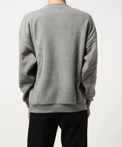 CORISCO（コリスコ）の「CORISCO フラノ フリース BIG トレーナー (M1)（スウェット・メンズ・ブラック/ベージュ/ブラウン/グレー/アイボリー/ブルー系その他/ブルーグリーン・MEDIUM/LARGE）」の9枚目の写真