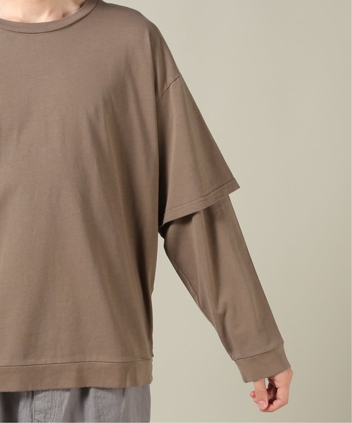 JOURNAL STANDARD(ジャーナルスタンダード)の「ルーズレイヤード(Tシャツ/カットソー・メンズ・ベージュ/ブラック系その他/ホワイト・MEDIUM/LARGE/SMALL)」の7枚目の写真