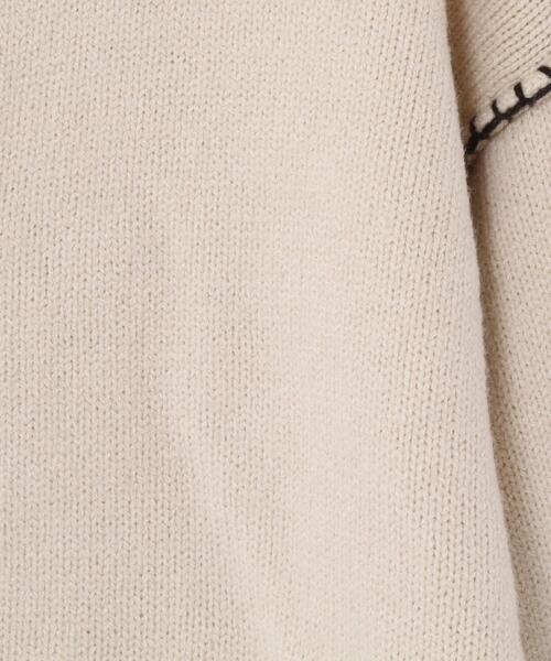 coen（コーエン）の「2WAYブランケット刺繍ニットカーディガン（プルオーバーニット）（カーディガン/ボレロ・レディース・ダークグレー/モカ/ナチュラル/ブラウン・FREE）」の22枚目の写真