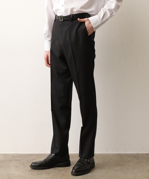 JUNRED(ジュンレッド)の「シャドウストライプセットアップパンツ(スラックス・メンズ・ブラック・LL/S/M/L)」の2枚目の写真