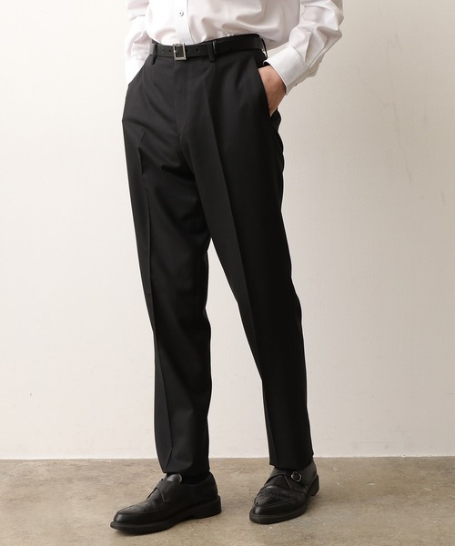 JUNRED(ジュンレッド)の「シャドウストライプセットアップパンツ(スラックス・メンズ・ブラック・LL/S/M/L)」の3枚目の写真