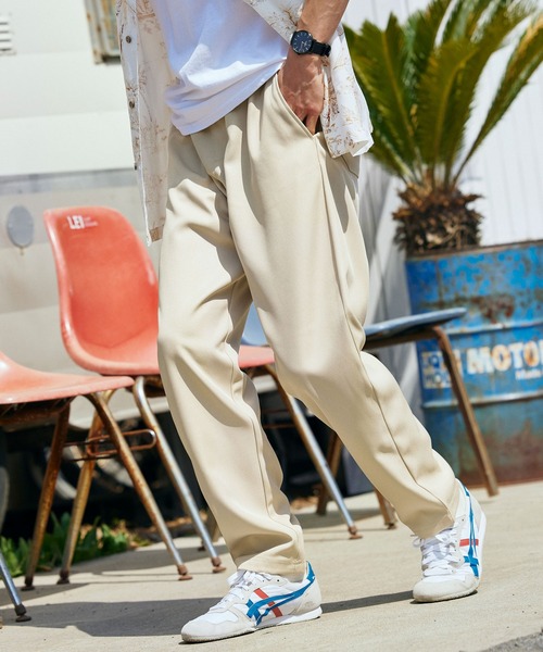 BARK MANHATTAN（バークマンハッタン）の「スタプレ ワイドテーパードイージーパンツ（その他パンツ・メンズ・ブラック/カーキ/ブラウン/ベージュ/ベージュ系その他/ネイビー/ブルー系その他・M/L）」の4枚目の写真