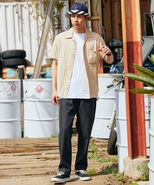 BARK MANHATTAN（バークマンハッタン）の「スタプレ ワイドテーパードイージーパンツ（その他パンツ・メンズ・ブラック/カーキ/ブラウン/ベージュ/ベージュ系その他/ネイビー/ブルー系その他・M/L）」の17枚目の写真