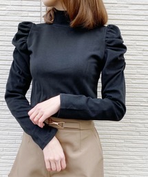 Loueme | ハイネックパワーショルダーカットソー(Tシャツ/カットソー)