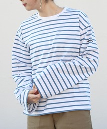 ORCIVAL | ORCIVAL/オーシバル　マーセライズドコットンロングスリーブ　ストライプ 40/2 RC9261(Tシャツ/カットソー)