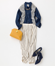 DISCOAT | 【Discoat】ストライプテーパードパンツ(その他パンツ)