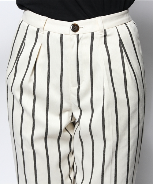 DISCOAT（ディスコート）の「【Discoat】ストライプテーパードパンツ（その他パンツ・レディース・その他18/ネイビー・ﾌﾘ-）」の9枚目の写真