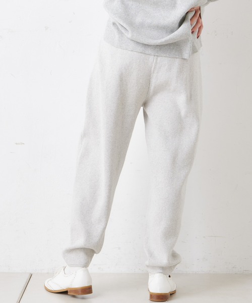 PUAL CE CIN(ピュアルセシン)の「コットンリブプレーティングサルエルパンツ(その他パンツ・レディース・グレー/チャコール/ベージュ/オートミール・FREE)」の6枚目の写真