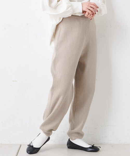 PUAL CE CIN(ピュアルセシン)の「コットンリブプレーティングサルエルパンツ(その他パンツ・レディース・グレー/チャコール/ベージュ/オートミール・FREE)」の20枚目の写真