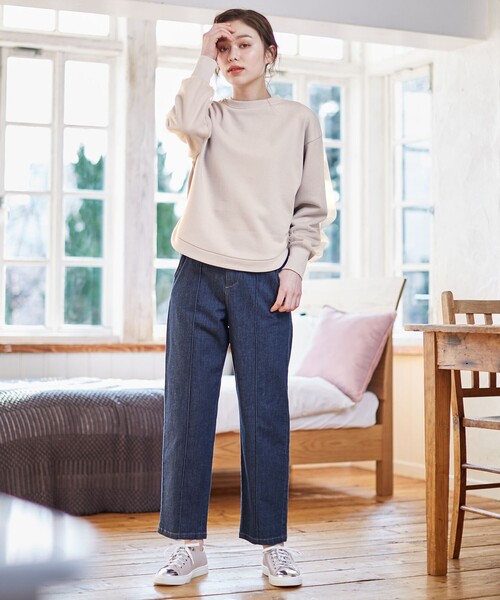 Feroux(フェルゥ)の「【洗える】カラーレディデニム パンツ(デニムパンツ・レディース・ネイビー系/ライラック系/ベージュ系・1/3/2)」の21枚目の写真