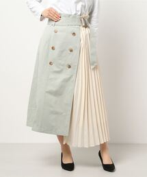 トレンチ に該当するスカート グリーン カーキ 緑色系 ファッション通販 Zozotown