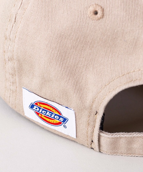 Dickies（ディッキーズ）の「【DICKIES/ディッキーズ】ワッペンローキャップ　ワンポイントロゴワッペン（キャップ・メンズ・ホワイト/ブラック/ベージュ/ネイビー・FREE）」の8枚目の写真