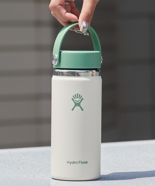 HYDRO FLASK(ハイドロフラスク)の「HydroFlask/ハイドロフラスク 16oz Wide Mouth ワイドマウスボトル ステンレスボトル(473ml) 水筒 マイボトル 保温保冷 2026年 夏 夏服(グラス/マグカップ/タンブラー・メンズ・ライトブルー/エメラルドブルー/ブラック/ネイビー/オリーブ/ピンク/ブルー/ダークグレー/ミント/レモンイエロー/ホワイト/ライトグレー/ブルー系/インディゴブルー/オートミール/パープル/ライトピンク/ダークパープル/ピンク系/モカ/キナリ/オフホワイト/モスグリーン/ダークブルー/ブラック×ブラック/グリーン系1/ブルー系2/グレー系2/ライラック系1/ホワイト×ホワイト/ピンク系1/ピンク系2/パープル系1/グレー系1/ブルー系3/オレンジ/ライトグリーン/イエロー系1/グリーン系2/レンガ・FREE)」の18枚目の写真