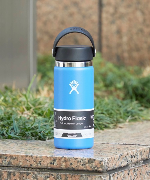 HYDRO FLASK(ハイドロフラスク)の「HydroFlask/ハイドロフラスク 16oz Wide Mouth ワイドマウスボトル ステンレスボトル(473ml) 2026年春夏 再入荷(グラス/マグカップ/タンブラー・メンズ・ライトブルー/エメラルドブルー/ブラック/ネイビー/オリーブ/ピンク/ブルー/ダークグレー/ミント/レモンイエロー/ホワイト/ライトグレー/ブルー系/インディゴブルー/オートミール/パープル/ライトピンク/ダークパープル/ピンク系/モカ/キナリ/オフホワイト/モスグリーン/ダークブルー・FREE)」の17枚目の写真