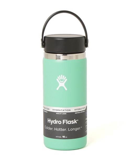 HYDRO FLASK(ハイドロフラスク)の「HydroFlask/ハイドロフラスク 16oz Wide Mouth ワイドマウスボトル ステンレスボトル(473ml) 2026年春夏 再入荷(グラス/マグカップ/タンブラー・メンズ・ライトブルー/エメラルドブルー/ブラック/ネイビー/オリーブ/ピンク/ブルー/ダークグレー/ミント/レモンイエロー/ホワイト/ライトグレー/ブルー系/インディゴブルー/オートミール/パープル/ライトピンク/ダークパープル/ピンク系/モカ/キナリ/オフホワイト/モスグリーン/ダークブルー・FREE)」の11枚目の写真