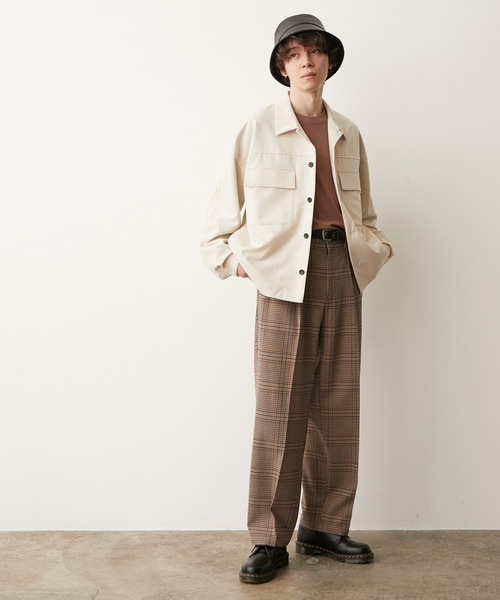 JUNRED（ジュンレッド）の「ワンサイドラグランCPOブルゾン（ブルゾン・メンズ・ベージュ/ラベンダー・M/L）」の13枚目の写真