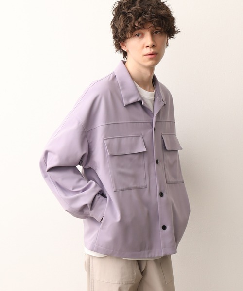 JUNRED（ジュンレッド）の「ワンサイドラグランCPOブルゾン（ブルゾン・メンズ・ベージュ/ラベンダー・M/L）」の17枚目の写真