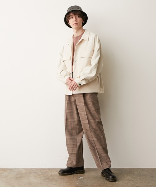 JUNRED（ジュンレッド）の「ワンサイドラグランCPOブルゾン（ブルゾン・メンズ・ベージュ/ラベンダー・M/L）」の15枚目の写真