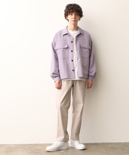 JUNRED（ジュンレッド）の「ワンサイドラグランCPOブルゾン（ブルゾン・メンズ・ベージュ/ラベンダー・M/L）」の11枚目の写真