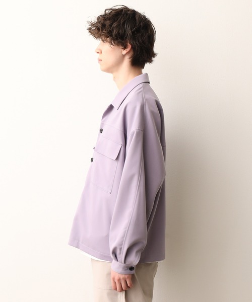 JUNRED（ジュンレッド）の「ワンサイドラグランCPOブルゾン（ブルゾン・メンズ・ベージュ/ラベンダー・M/L）」の10枚目の写真