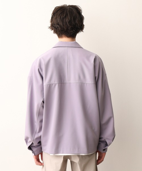 JUNRED（ジュンレッド）の「ワンサイドラグランCPOブルゾン（ブルゾン・メンズ・ベージュ/ラベンダー・M/L）」の4枚目の写真