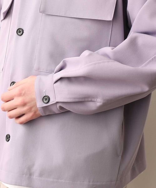 JUNRED（ジュンレッド）の「ワンサイドラグランCPOブルゾン（ブルゾン・メンズ・ベージュ/ラベンダー・M/L）」の6枚目の写真