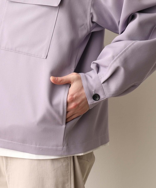 JUNRED（ジュンレッド）の「ワンサイドラグランCPOブルゾン（ブルゾン・メンズ・ベージュ/ラベンダー・M/L）」の12枚目の写真