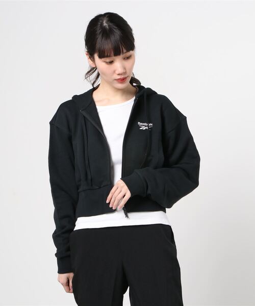 Reebok(リーボック)の「クラシックス ファウンデーション フレンチテリー フーディー / Classics Foundation French Terry Hoodie(パーカー・レディース・サンドベージュ/ブラック・X-LARGE/SMALL/MEDIUM/LARGE)」の6枚目の写真
