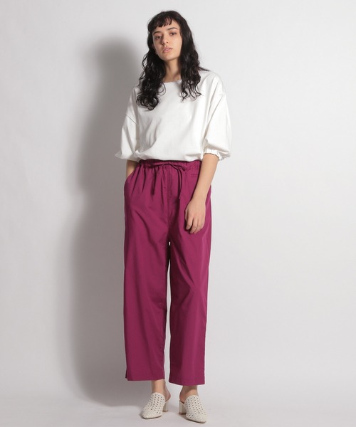 niko and...(ニコアンド)の「カラフルイージーワークパンツ(その他パンツ・レディース・グリーン/イエロー/ブラック/パープル・LARGE/MEDIUM)」の5枚目の写真