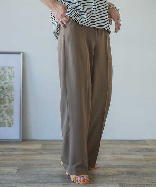 ITEMS URBANRESEARCH(アイテムズ アーバンリサーチ)の「カラーイージーワイドパンツ(その他パンツ・レディース・ベージュ/レッド/ブラック/モカ・SMALL/MEDIUM/LARGE)」の20枚目の写真