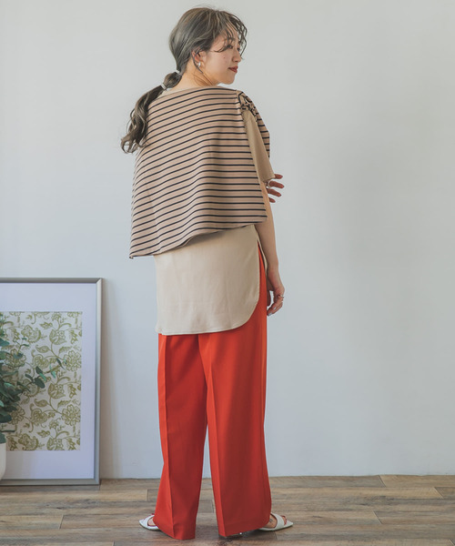 ITEMS URBANRESEARCH(アイテムズ アーバンリサーチ)の「カラーイージーワイドパンツ(その他パンツ・レディース・ベージュ/レッド/ブラック/モカ・SMALL/MEDIUM/LARGE)」の12枚目の写真