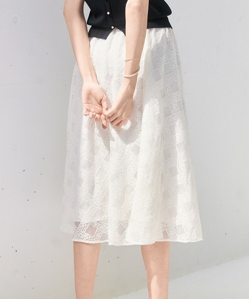 STRAWBERRY-FIELDS（ストロベリーフィールズ）の「ノアストレッチⅡ　ニット＆スカート（ワンピース・レディース・ブラック・2）」の3枚目の写真