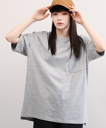 天竺 ルーズフィット ポケット Tシャツ