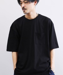 天竺 ルーズフィット ポケット Tシャツ
