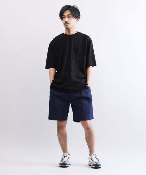 Lulu & Arnie(るるあんどあーにー)の「天竺 ルーズフィット ポケット Tシャツ(Tシャツ/カットソー・メンズ・ホワイト/ブラック/ベージュ/パープル/グレー/サックスブルー・MEDIUM/LARGE/X-LARGE)」の22枚目の写真